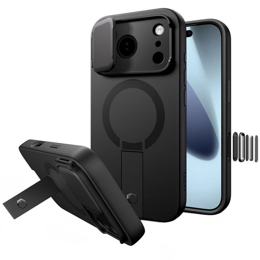 MagSafe tok Apple iPhone 17 Pro-hoz, Tech-Protect, Kevlar Aura, Fekete