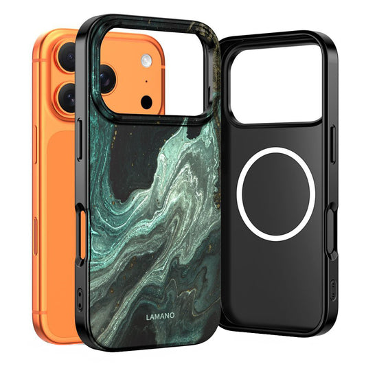 MagSafe tok Apple iPhone 17 Pro Max-hoz, Tech-Protect, Lamano Aura, Zöld