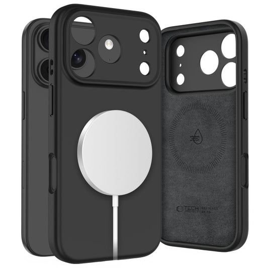 MagSafe tok Apple iPhone 17 Pro Max-hoz, Tech-Protect, Szilikon, Fekete