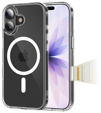 MagSafe tok Apple iPhone 17-hez, Tech-Protect, Flexair Hybrid CC, Átlátszó