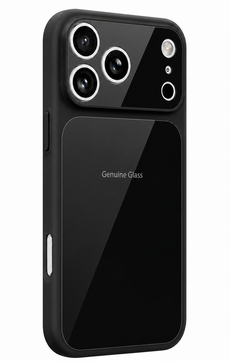 MagSafe Case for Apple iPhone 17, OEM, Genuine Glass, Black