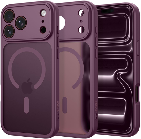 MagSafe tok Apple iPhone 18 Pro Max / 17 Pro Max készülékhez, Tech-Protect, BasicMag, Matt Bordó