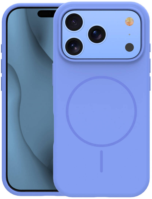 MagSafe tok Apple iPhone 18 Pro Max / 17 Pro Max számára, OEM, vékony szilikon, kék
