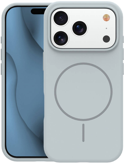 MagSafe tok Apple iPhone 18 Pro Max / 17 Pro Max számára, OEM, vékony szilikon, szürke