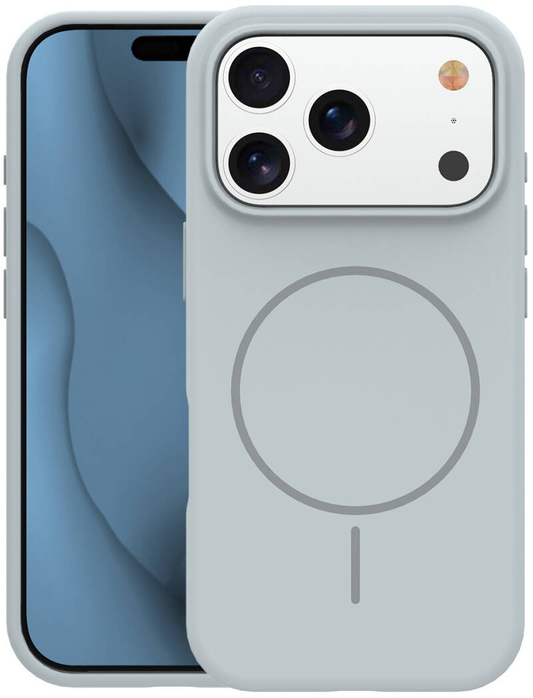 MagSafe tok Apple iPhone 18 Pro Max / 17 Pro Max számára, OEM, vékony szilikon, szürke