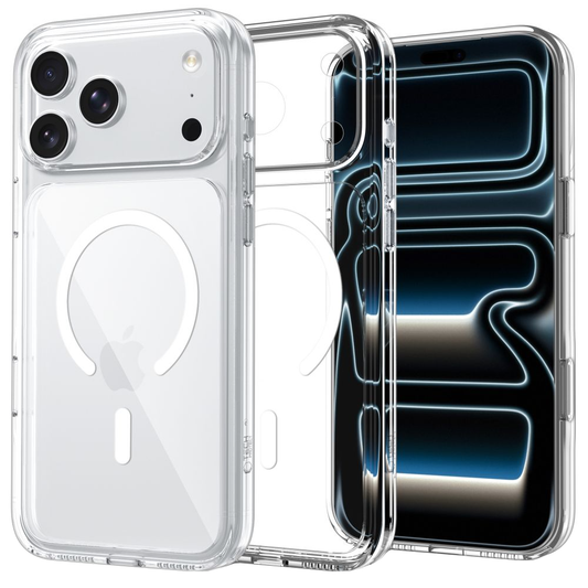 MagSafe tok Apple iPhone 18 Pro / 17 Pro-hoz, Tech-Protect, Flexair Hybrid CC, Átlátszó