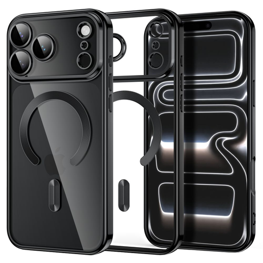 MagSafe tok Apple iPhone 18 Pro / 17 Pro-hoz, Tech-Protect, Magflex, Fekete Szatén