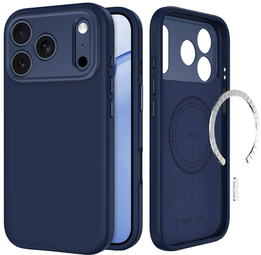 MagSafe tok Apple iPhone 18 Pro Max / 17 Pro Max készülékhez, Tech-Protect, Uniq CC, Tengerészkék