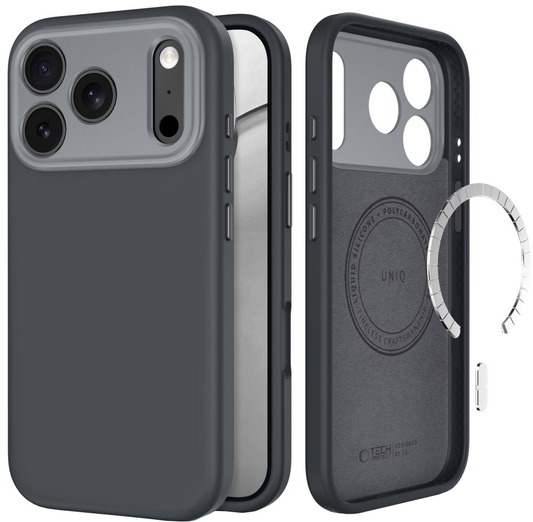 MagSafe tok Apple iPhone 18 Pro Max / 17 Pro Max készülékhez, Tech-Protect, Uniq CC, Szürke