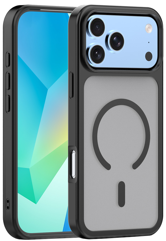MagSafe tok Apple iPhone 18 Pro / 17 Pro készülékhez, OEM, Mag Big Hole, matt fekete