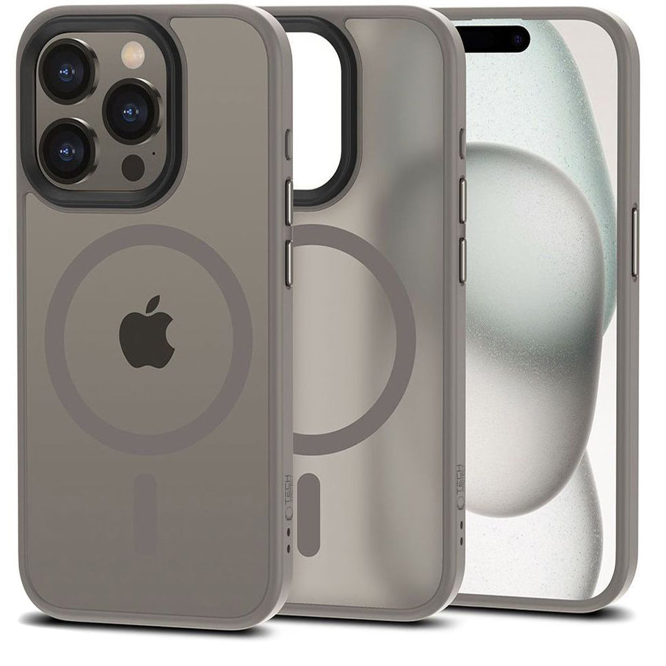 MagSafe tok Apple iPhone 15 Pro Max készülékhez, Tech-Protect, Magmat, Magmat, Magmat, szürke 