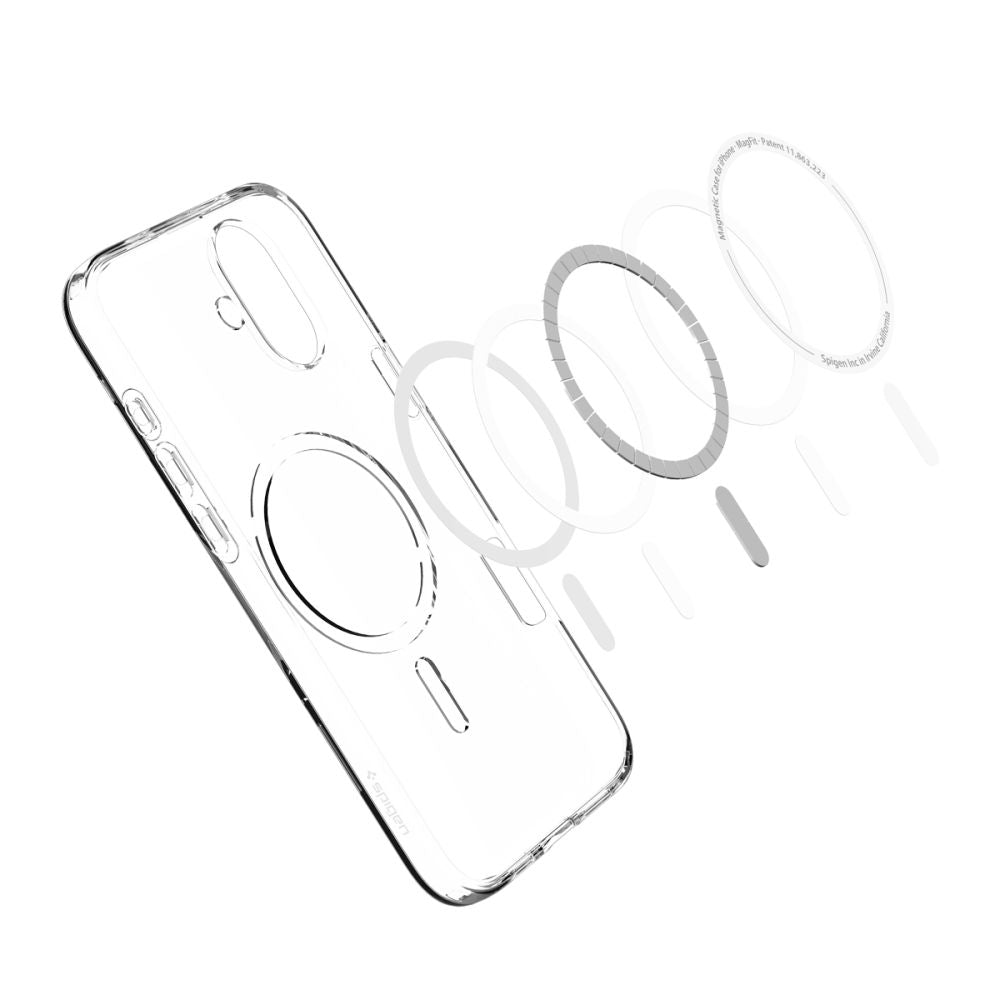 MagSafe tok Apple iPhone 16 Plus-hoz, Spigen, Liquid Crystal, Átlátszó ACS08388