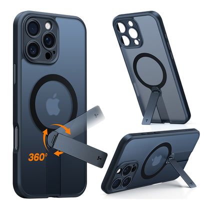 MagSafe tok Apple iPhone 16 Pro Max-hoz, Torras, Pstand Spin, Fekete