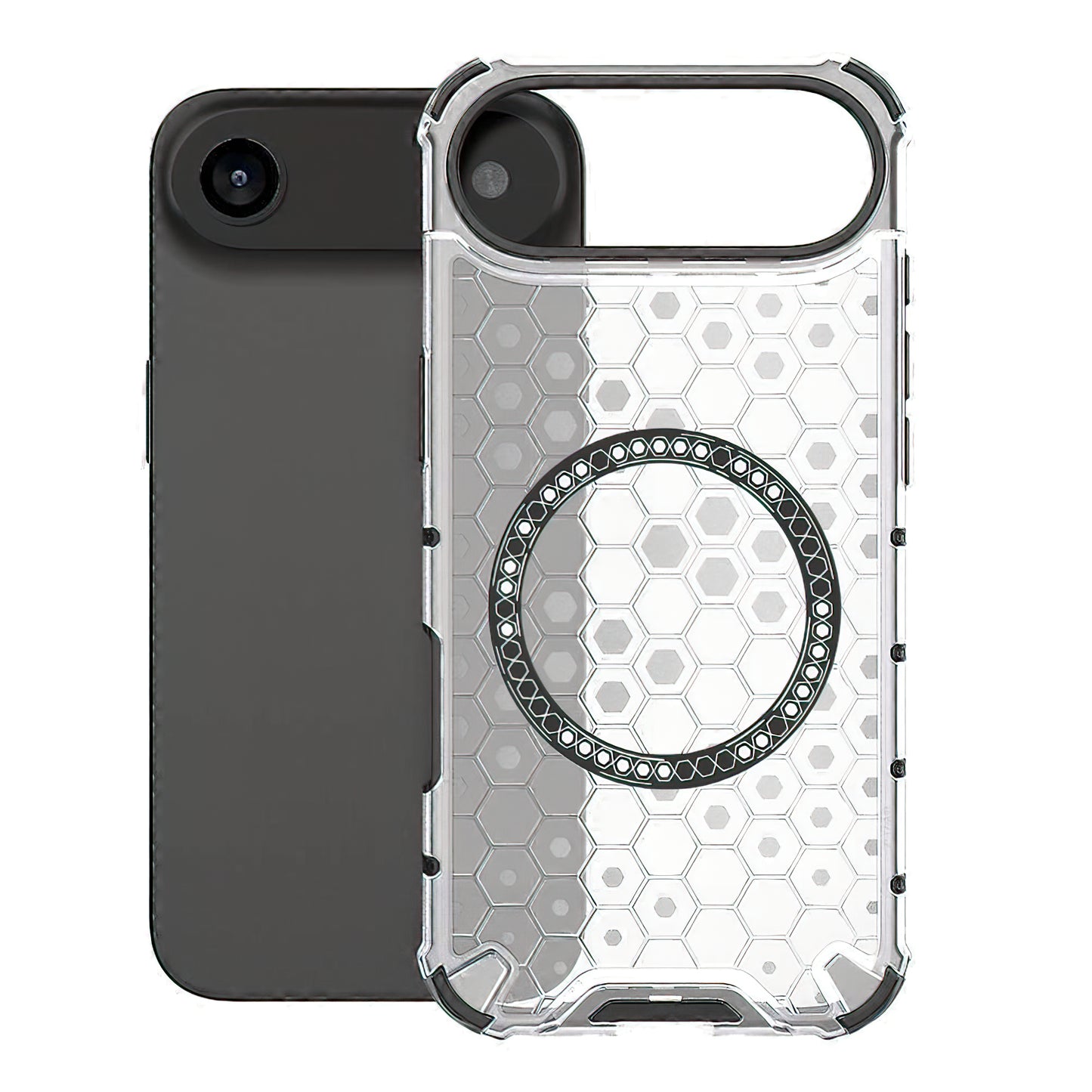 MagSafe tok Apple iPhone 17 Air-hez, Techsuit, HoneyComb Shield, Fehér
