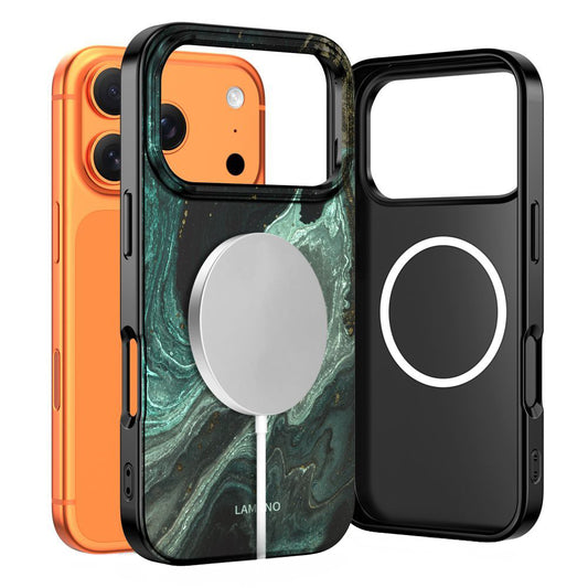 MagSafe tok Apple iPhone 17 Pro Max-hoz, Tech-Protect, Lamano Aura, Zöld