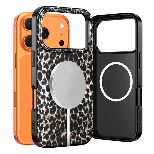 MagSafe tok Apple iPhone 17 Pro Max-hoz, Tech-Protect, Lamano Leopard, Fekete