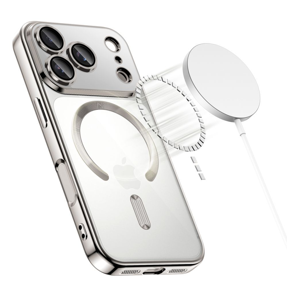 MagSafe tok Apple iPhone 17 Pro-hoz, Tech-Protect, Magflex, Ezüst