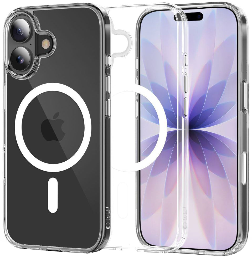 MagSafe tok Apple iPhone 17-hez, Tech-Protect, Flexair Hybrid CC, Átlátszó