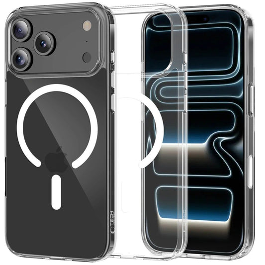 MagSafe tok Apple iPhone 17 Pro Max-hez, Tech-Protect, Flexair Hybrid CC, Átlátszó