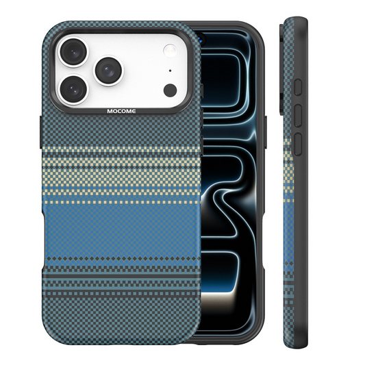 MagSafe tok Apple iPhone 17 Pro-hoz, OEM, Gradient Rainbow, Tengerészkék