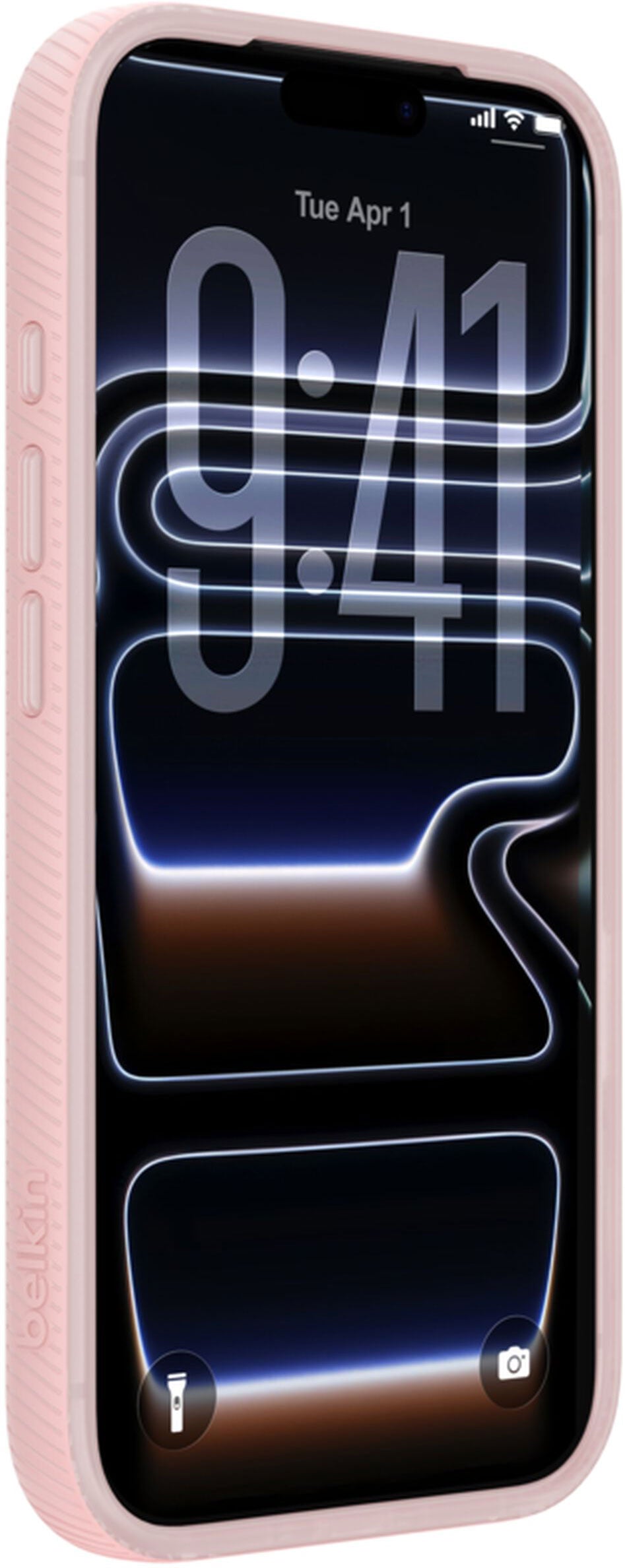 MagSafe tok Apple iPhone 17 Pro-hoz, Belkin, SheerForce Grip, Rózsaszín MSA035hqPK