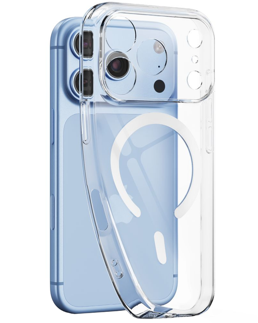 MagSafe tok Apple iPhone 18 Pro / 17 Pro-hoz, Tech-Protect, Flexair, Átlátszó