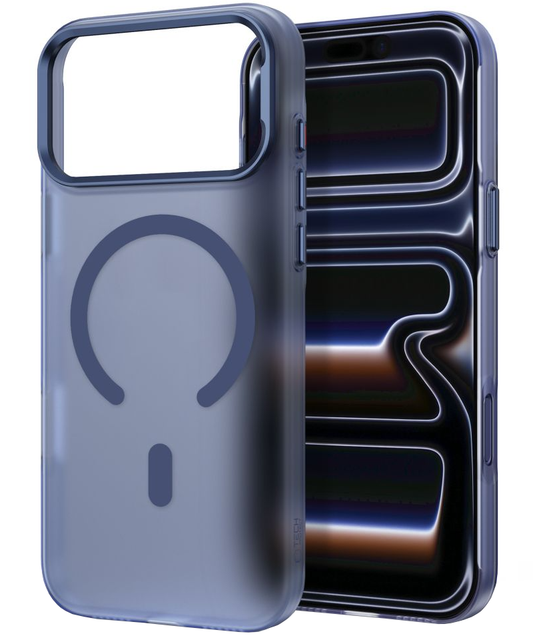 MagSafe tok Apple iPhone 18 Pro / 17 Pro-hoz, Tech-Protect, MagZero, Matt Tengerészkék