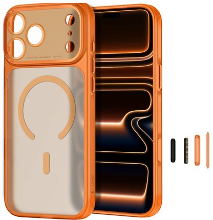 MagSafe tok Apple iPhone 18 Pro Max / 17 Pro Max készülékhez, Tech-Protect, MagPrime CC, Matt Narancssárga