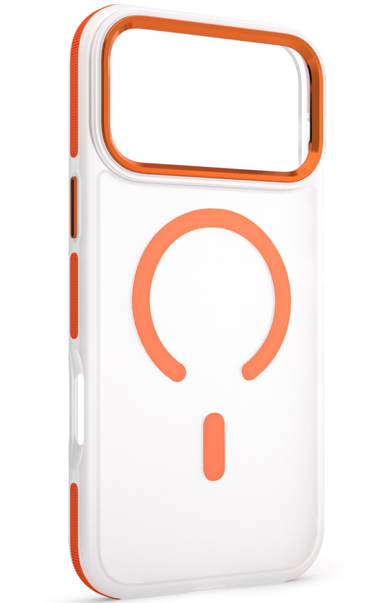MagSafe tok Apple iPhone 18 Pro / 17 Pro-hoz, Etteri, Icy Mag, Narancssárga