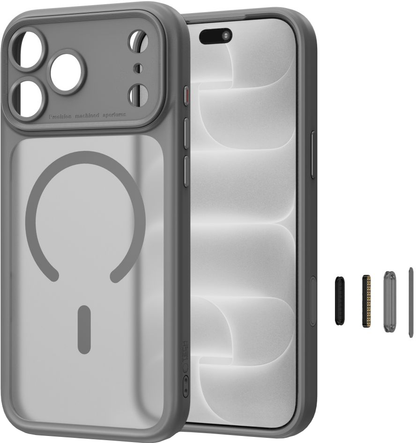 MagSafe tok Apple iPhone 18 Pro Max / 17 Pro Max készülékhez, Tech-Protect, MagPeak CC, matt szürke