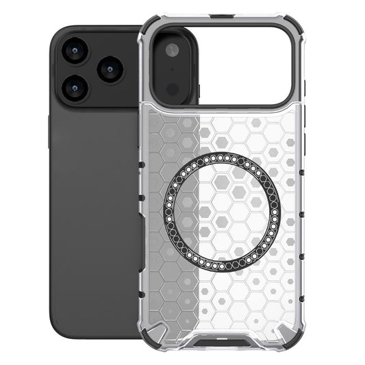 MagSafe tok Apple iPhone 17 Pro-hoz, Techsuit, HoneyComb Shield, Fehér