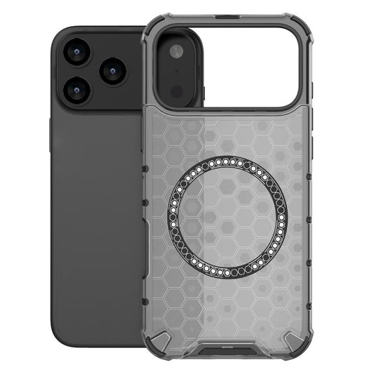 MagSafe tok Apple iPhone 17 Pro-hoz, Techsuit, HoneyComb Shield, Fekete