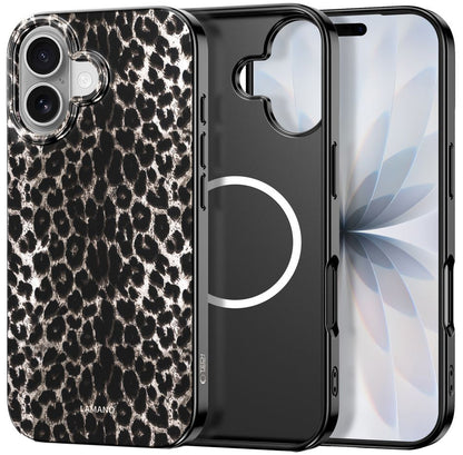MagSafe tok Apple iPhone 17-hez, Tech-Protect, Lamano Leopard, Fekete