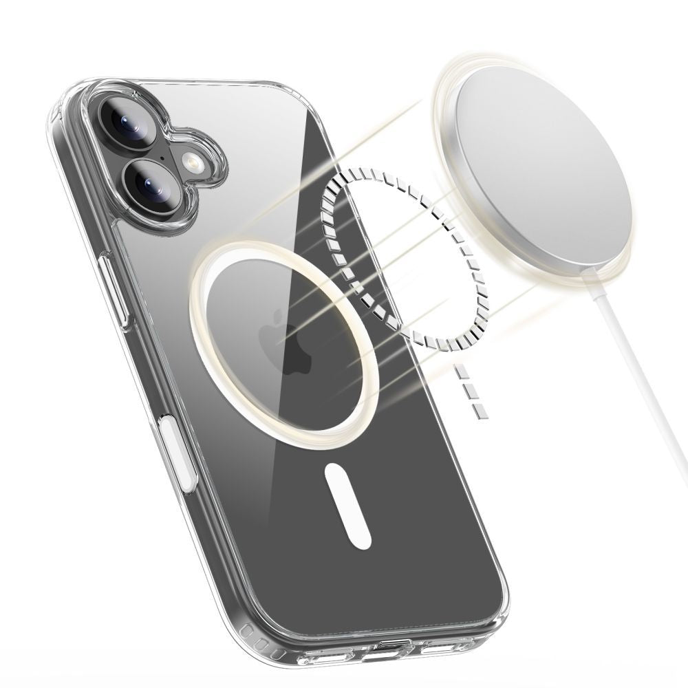 MagSafe tok Apple iPhone 17-hez, Tech-Protect, Flexair Hybrid CC, Átlátszó