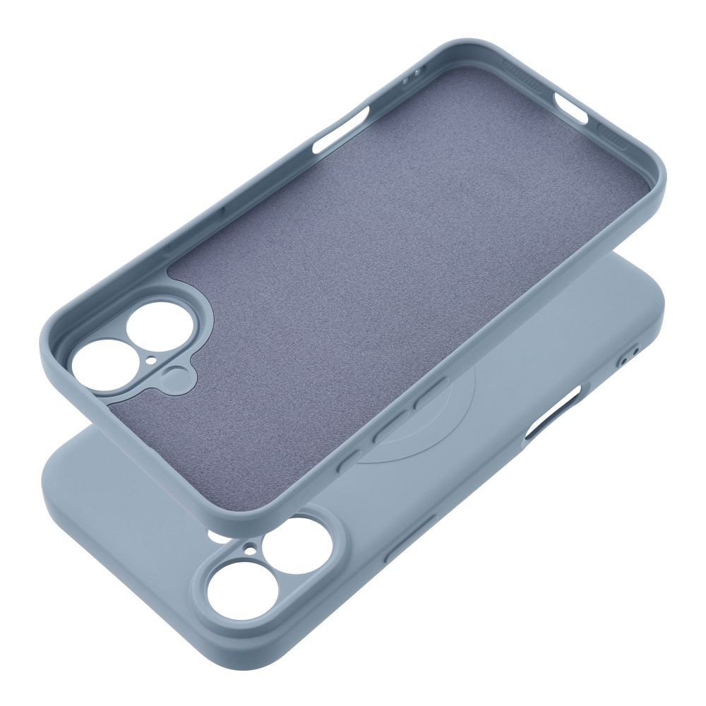 MagSafe tok Apple iPhone 17e / 16e-hez, OEM, Silicone Mag, Kék