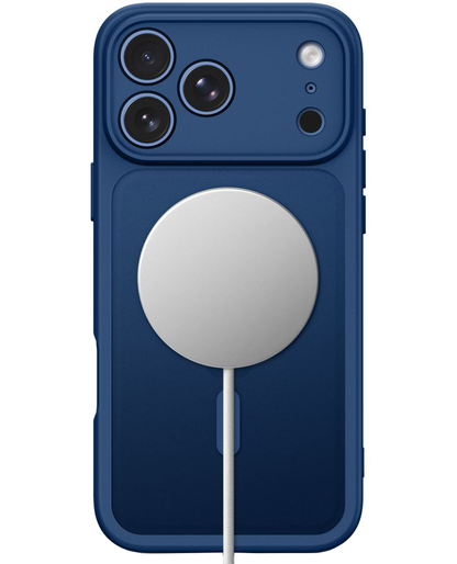 MagSafe tok Apple iPhone 18 Pro / 17 Pro-hoz, Tech-Protect, BasicMag, Matt Tengerészkék