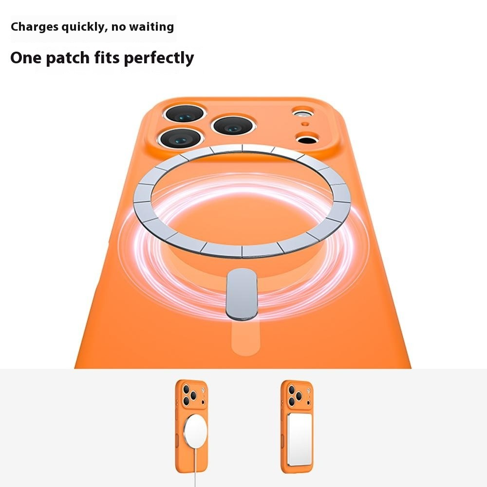 MagSafe tok Apple iPhone 17 Pro Max-hoz, OEM, folyékony szilikon, fekete