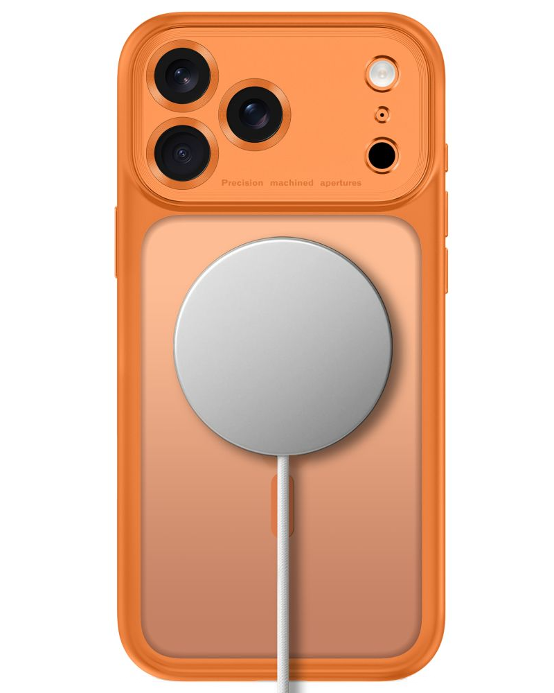 MagSafe tok Apple iPhone 18 Pro Max / 17 Pro Max készülékhez, Tech-Protect, MagPeak CC, Matt Narancssárga