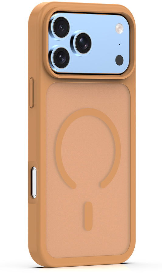 MagSafe tok Apple iPhone 18 Pro Max / 17 Pro Max készülékhez, OEM, Mag Matt Big Hole, Barna