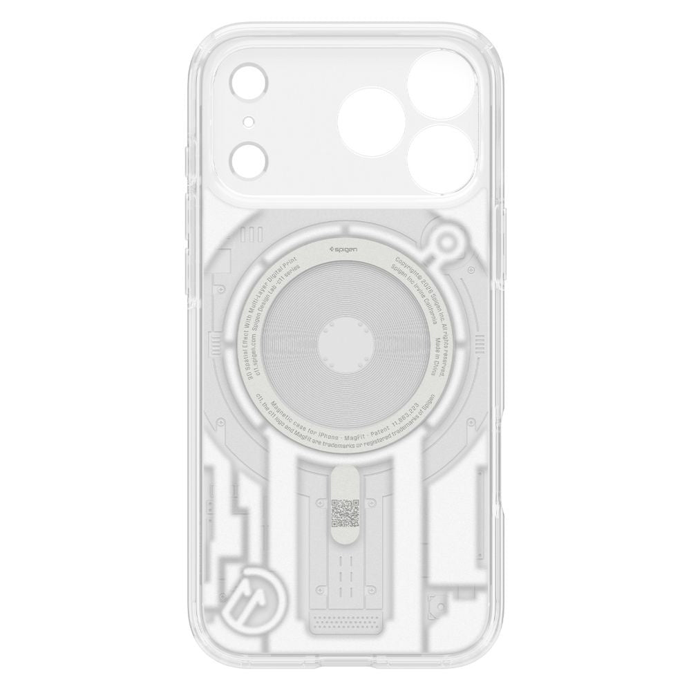 MagSafe tok Apple iPhone 18 Pro / 17 Pro készülékhez, Spigen, C11 Ultra Hybrid MagFit Element, fehér, ACS12308
