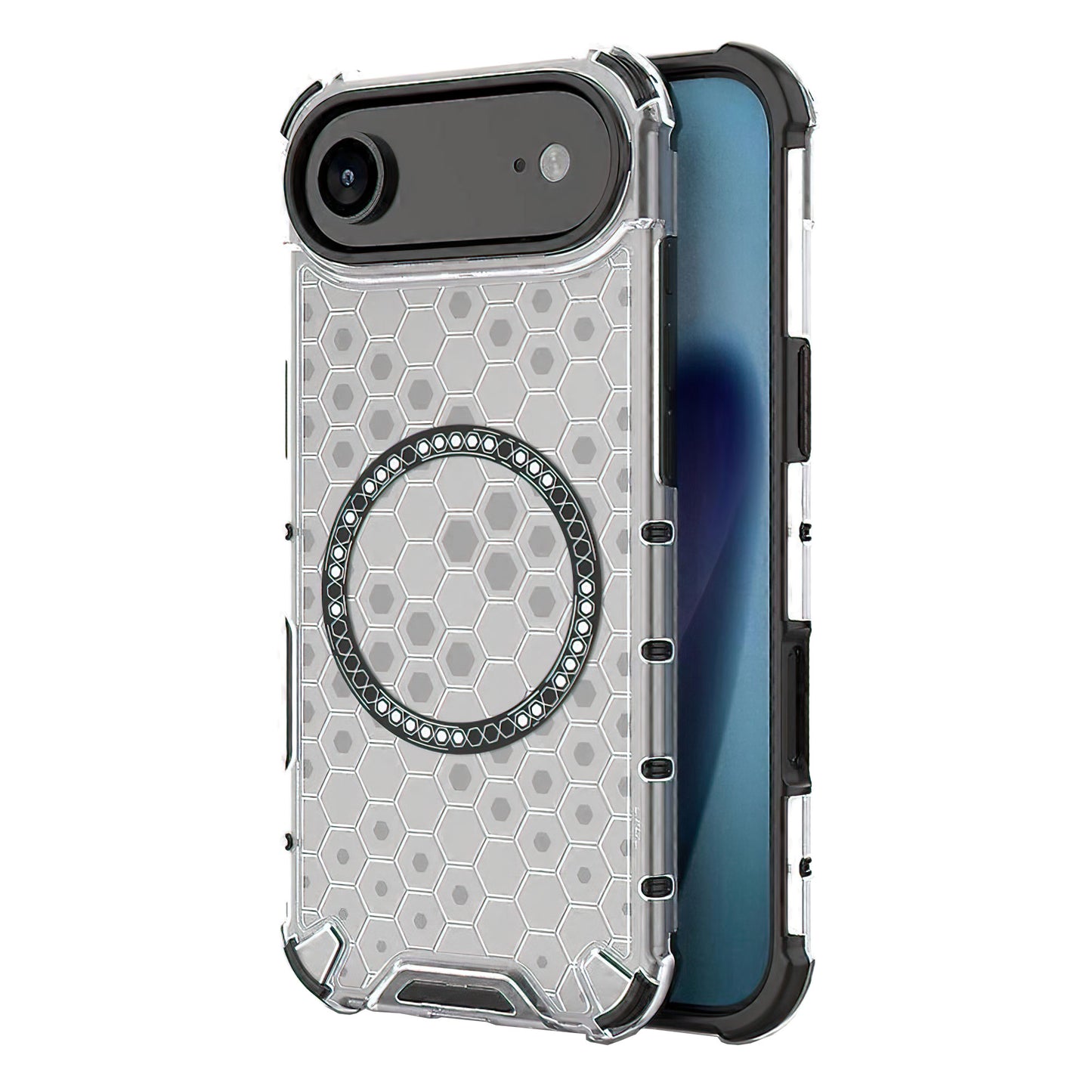 MagSafe tok Apple iPhone 17 Air-hez, Techsuit, HoneyComb Shield, Fehér