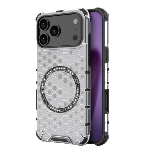 MagSafe tok Apple iPhone 17 Pro-hoz, Techsuit, HoneyComb Shield, Fehér