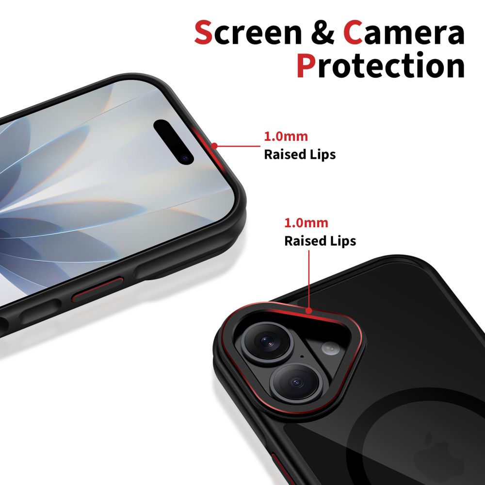 MagSafe tok Apple iPhone 17-hez, Tech-Protect, Maghybrid, Fekete