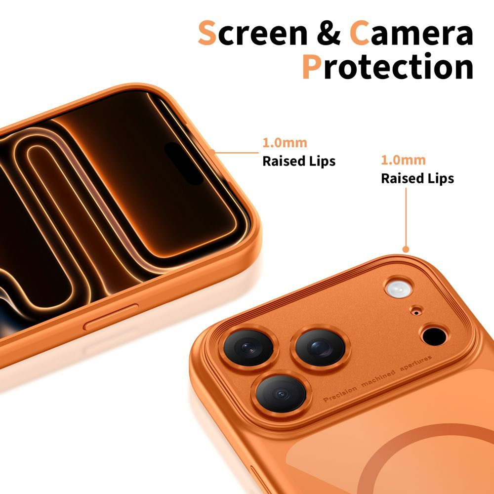 MagSafe tok Apple iPhone 17 Pro-hoz, Tech-Protect, MagPeak, Narancssárga