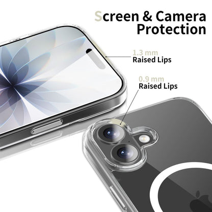 MagSafe tok Apple iPhone 17-hez, Tech-Protect, Flexair Hybrid CC, Átlátszó