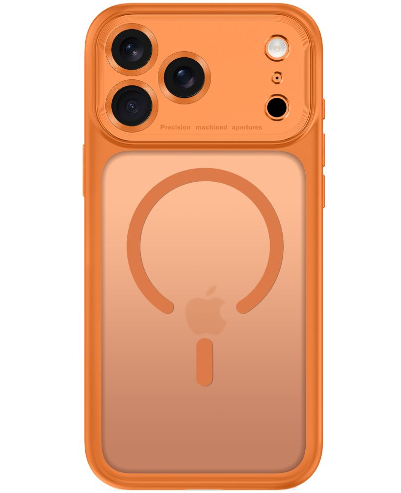 MagSafe tok Apple iPhone 18 Pro Max / 17 Pro Max készülékhez, Tech-Protect, MagPeak CC, Matt Narancssárga