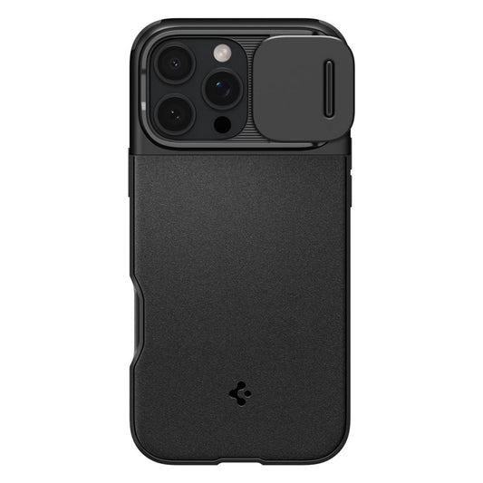 MagSafe tok Apple iPhone 16 Pro Max készülékhez, Spigen, OPTIK ARMOR, fekete ACS08015 