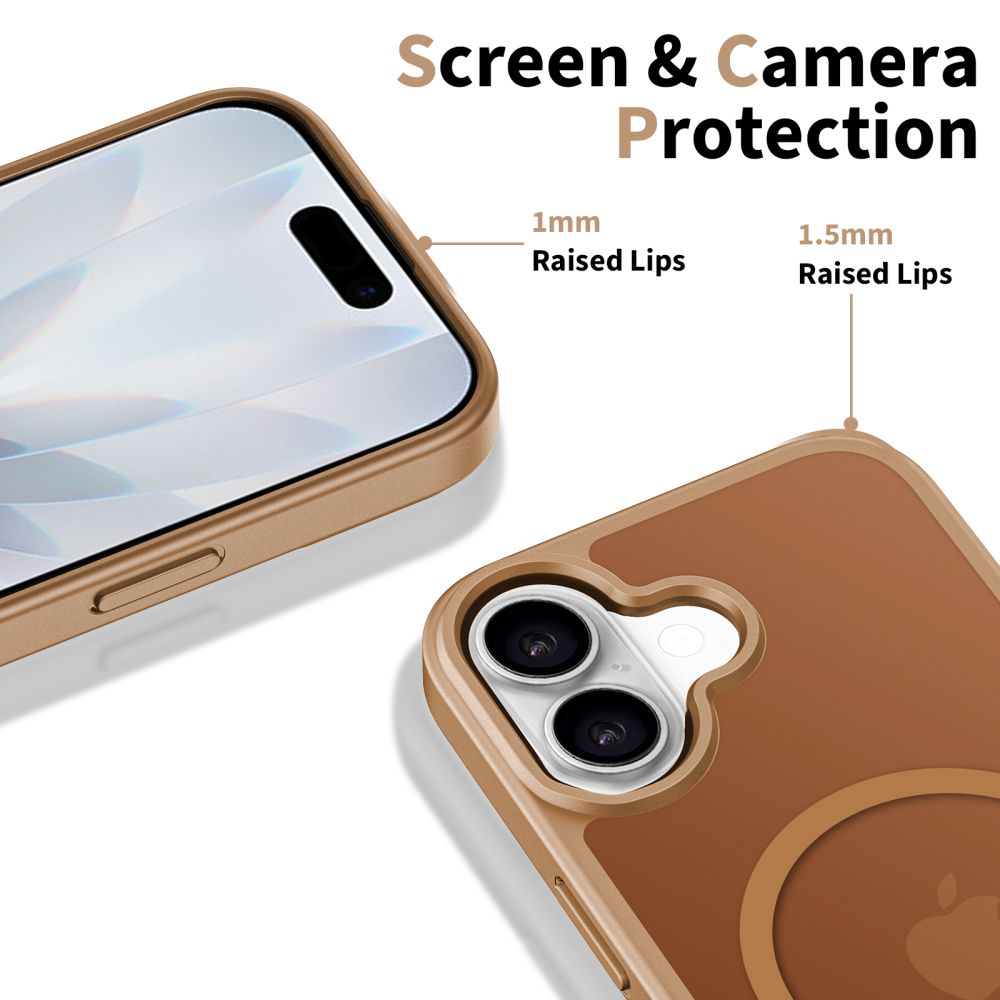 MagSafe tok Apple iPhone 17-hez, Tech-Protect, BasicMag, Barna