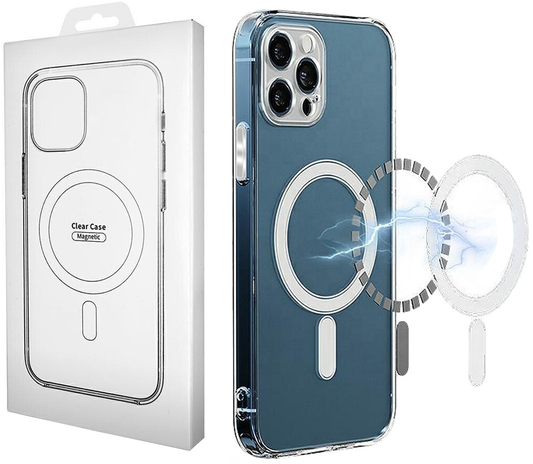 MagSafe tok Apple iPhone 16-hoz, OEM, Átlátszó kameravédelemmel, Átlátszó