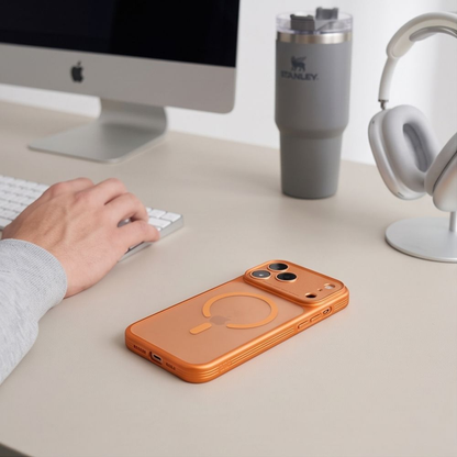 MagSafe tok Apple iPhone 18 Pro Max / 17 Pro Max készülékhez, Tech-Protect, MagPrime CC, Matt Narancssárga